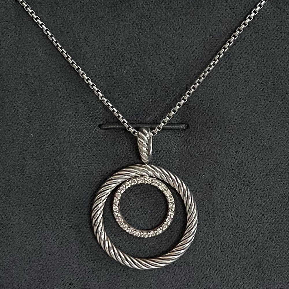 DAVID YURMAN 'Mobile' Pendant with Diamonds on Chain